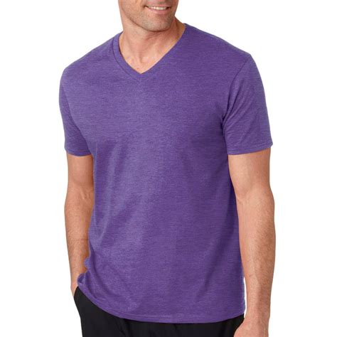 gildan  gildan softstyle adult  neck  shirt heather purple  large walmartcom