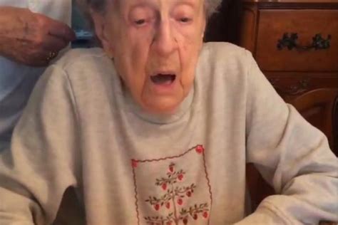 watch grandma loses teeth with candle blow