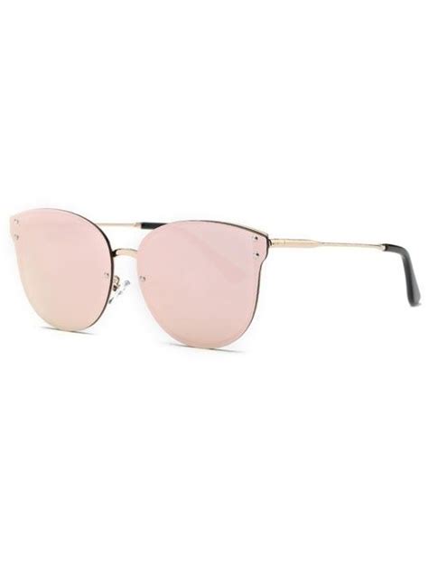 stylish pink frameless mirrored sunglasses pink 2c01397512 pink