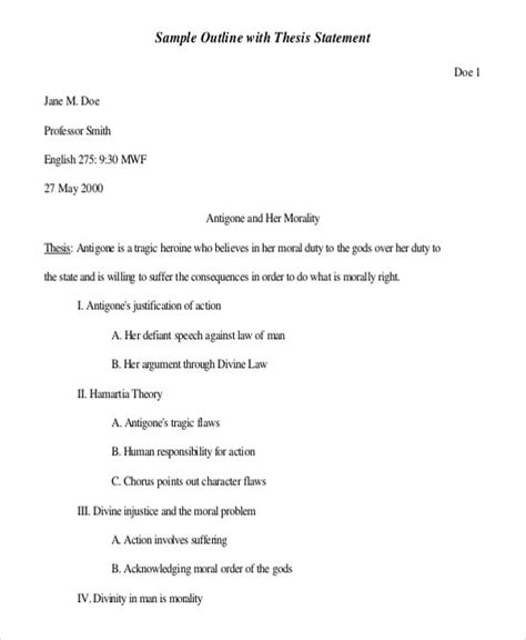 thesis sentence outline thesis topic generator