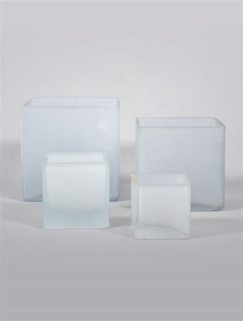 Square Frosted Vases West Coast Event Productions Inc
