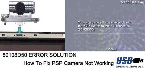 fix psp camera attachment  working fitama