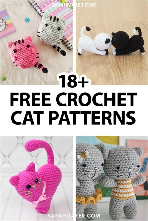 crochet cat patterns find  purr fect project sarah maker