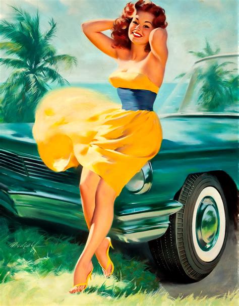pinups and classic cars
