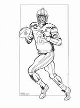 Cam Quarterback Panthers Ausmalen Ducks Bilder sketch template