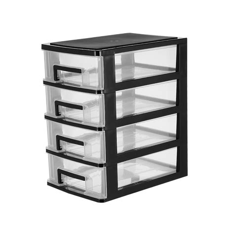 ounona pc storage cabinet multi layer drawer type plastic organizer