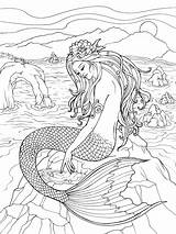Mermaid Mermaids Colouring Colorear Beach Merman Sirenas Bestcoloringpagesforkids Kostenlose Kizi Deniz Hadas Páginas Ausmalen Dover sketch template