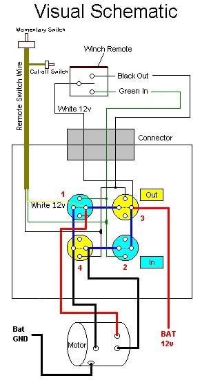 wiring schematic   warn  winch