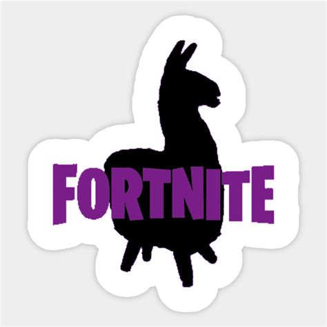 fortnite llama fortnite sticker teepublic