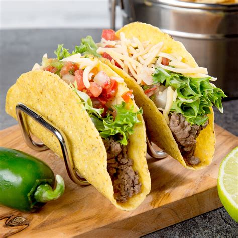 choice stainless steel wire taco holder     compartments