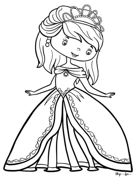 princess coloring pages skip   lou