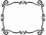 Border Scroll Clipart Frame Clip Cliparts Library sketch template