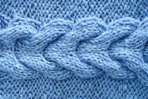horseshoe cable knit stitch pattern knitting  chopsticks