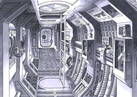 spaceship interior concept art concept space ship design   modern