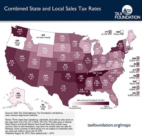 united states  sales tax   map  washington post