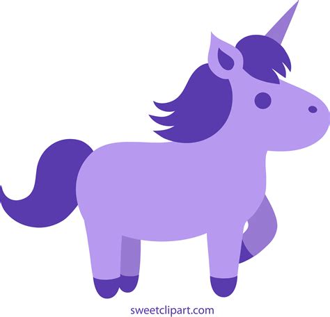 Purple Unicorn Svg