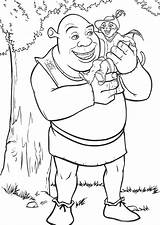 Shrek Pages Coloring Coloringpages1001 Colouring sketch template