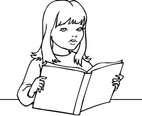 girl reading  book clipart   girl reading  book