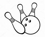 Bowling Ball Pins Stock Drawing Vector Illustration Getdrawings sketch template