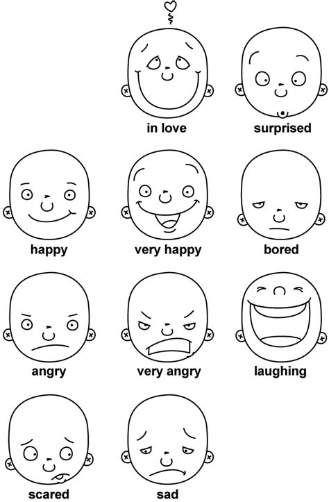feelings chart coloring page coloring page print vrogueco