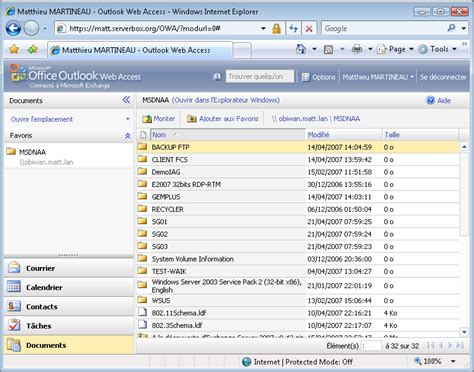 microsoft exchange outlook web access portail webmail
