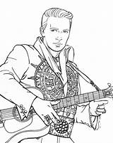 Elvis Presley Printable Crusher Wesley sketch template
