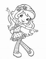 Strawberry Shortcake Coloring Pages Jam Cherry Princess Smile Sweet Color Characters Cartoon Character Getcolorings Boyama Para Tecido Em Colorir Pintura sketch template