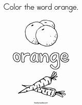 Coloring Orange Color Word Twistynoodle Noodle Print Twisty Favorites Login Add sketch template