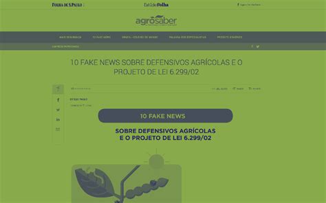 Projeto Especial Do Agrosaber é Destaque Na Folha De S