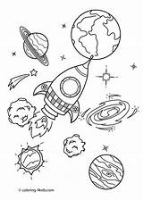 Space Coloring Pages Print sketch template