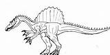 Spinosaurus Pages Coloring Printable Jurassic Rex Template Velociraptor Lego Tyrannosaurus sketch template