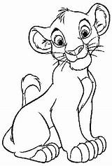 Lion Coloring Pages Cub Baby Getcolorings sketch template