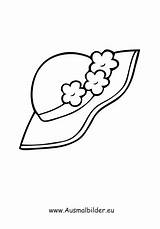 Hut Ausmalbild Ausdrucken Ausmalen Blumen Kostenlos Bikini Badeanzug Gemerkt Bluse Bommelmütze Malvorlagen sketch template