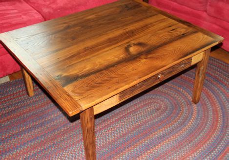 sale wormy chestnut coffee table reclaimed wood