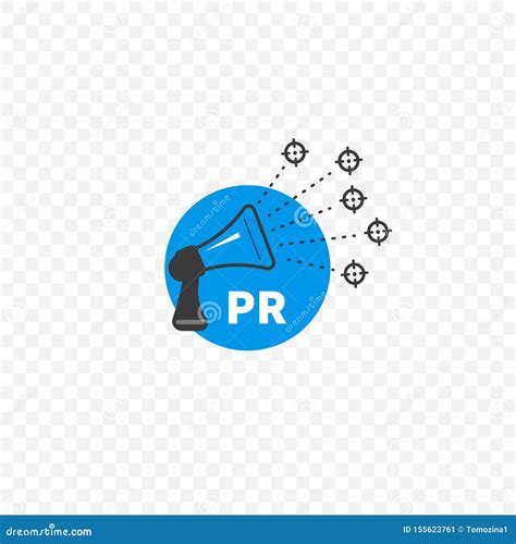 public relations pr icon stock vector illustration  modern