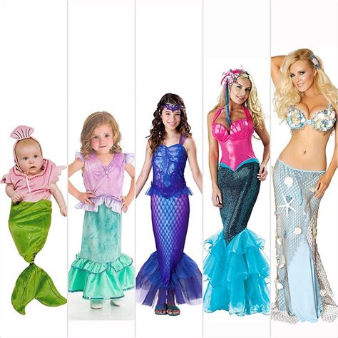 Mermaid Sexy And Cute Halloween Costumes For Girls