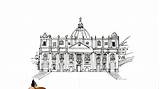Basilica Vatican sketch template