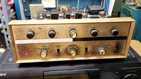 realistic vacuum tube amplifier model  sold  radio shack   youtube
