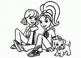Coloring Polly Pocket Pages Popular Library Clipart Coloringhome Cartoon sketch template