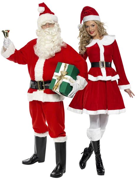 kerstman en kerstvrouw verkleedpak voor volwassenen