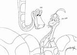 Coloring Pages Gully Fern Template Disney Snakes Ferngully Deviantart sketch template