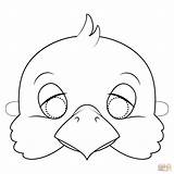 Coloring Mask Dove Printable Kids Animal Pages Masks Bird Chicken Doves Face Templates Supercoloring Cow Animals Color Colouring sketch template