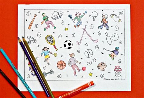 sports coloring page     sports