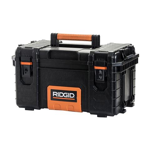 ridgid   pro tool box black   home depot
