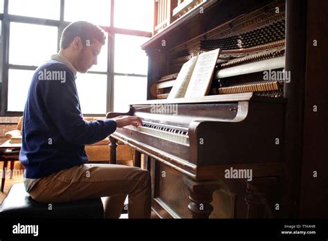 piano playing  res stock photography  images alamy