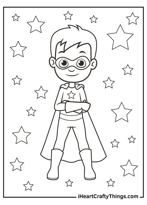 printable coloring pages superhero