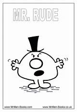 Colouring Mr Coloring Pages Men Sheets Rude Books Mrmen sketch template