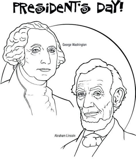 simplicity  presidents day coloring sheets