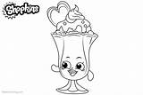 Coloring Pages Suzie Sundae Shopkins Printable Kids sketch template