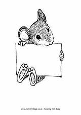 Rat Colouring Pages Sign Coloring Activityvillage Animal Quilt Holding Mouse Rats Labels Template sketch template
